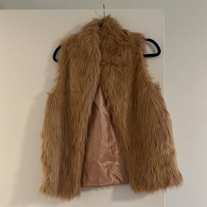 Bcbg faux fur vest